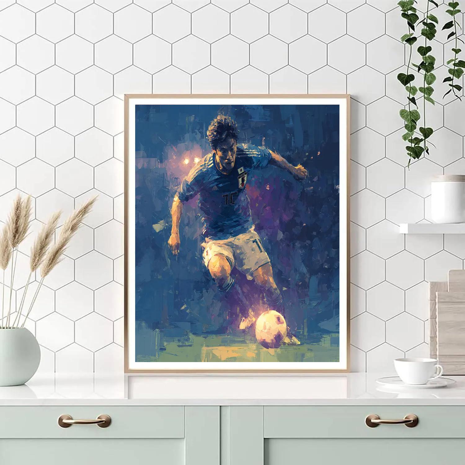 Mitoma Fifa 2026 Blue Numbered painting kits