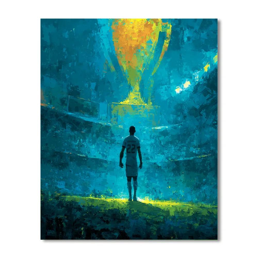 Curaçao Fifa 2026 Blue Numbered painting kits