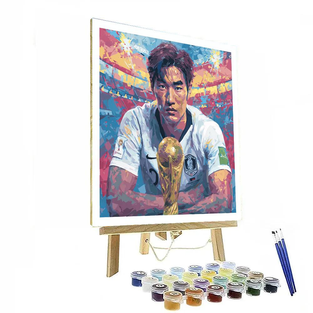 Korea Republic Fifa 2026 Lights Paint by numbers art