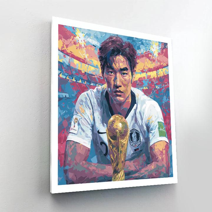 Korea Republic Fifa 2026 Lights Paint by numbers art