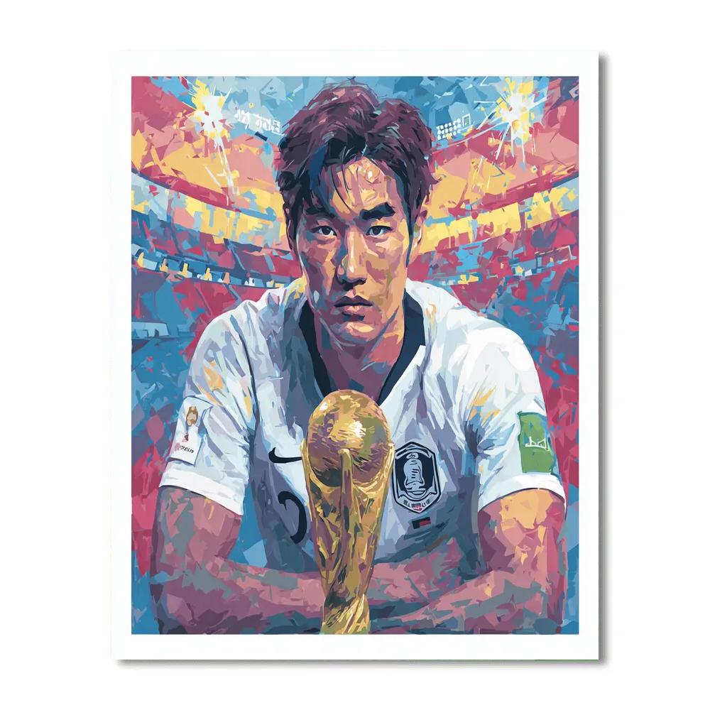 Korea Republic Fifa 2026 Lights Paint by numbers art