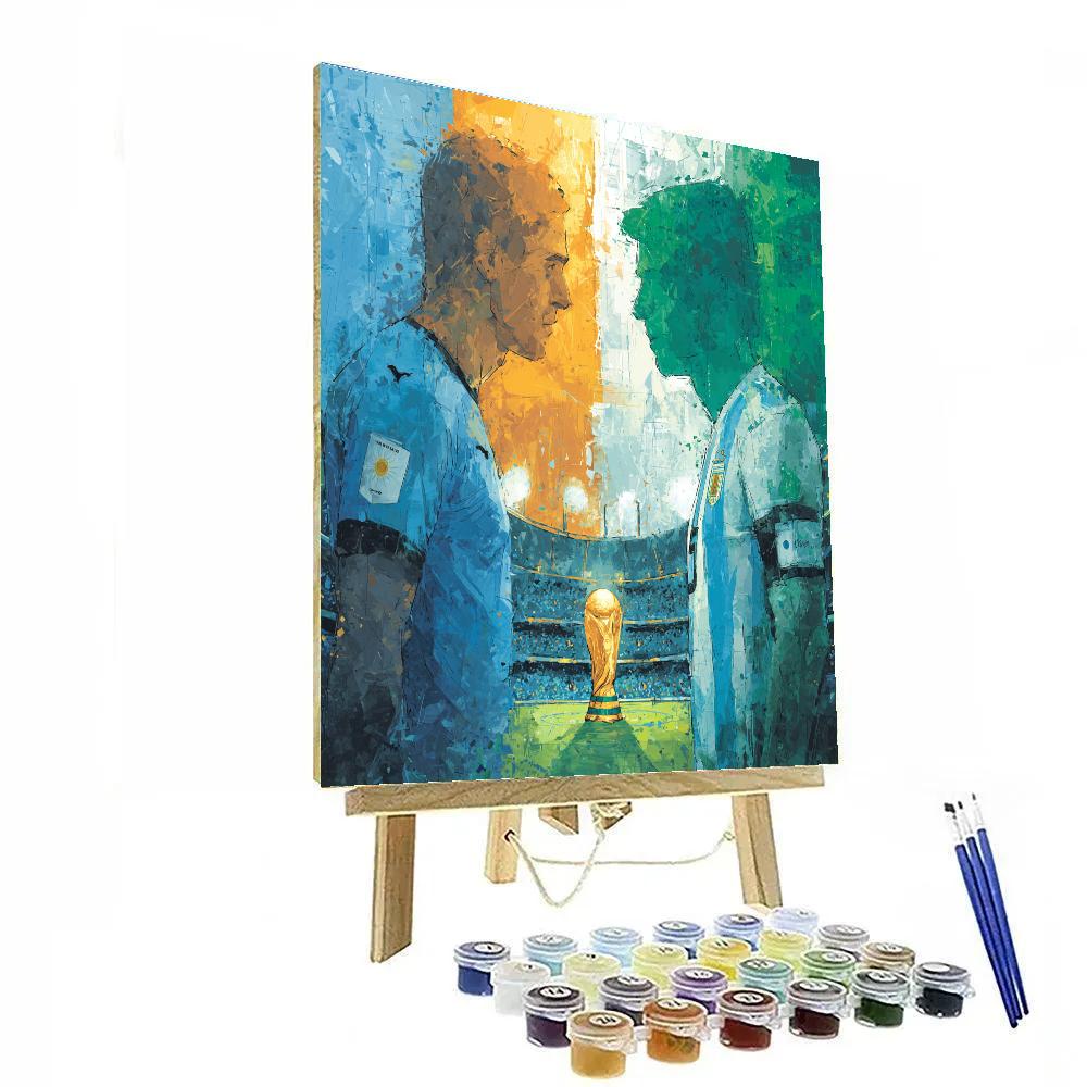 Fifa 2026 Uruguay Vs Saudi Arabia Numbered painting kits