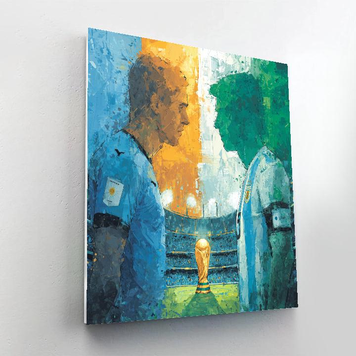 Fifa 2026 Uruguay Vs Saudi Arabia Numbered painting kits