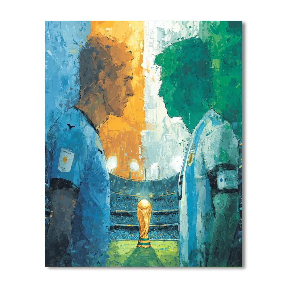 Fifa 2026 Uruguay Vs Saudi Arabia Numbered painting kits