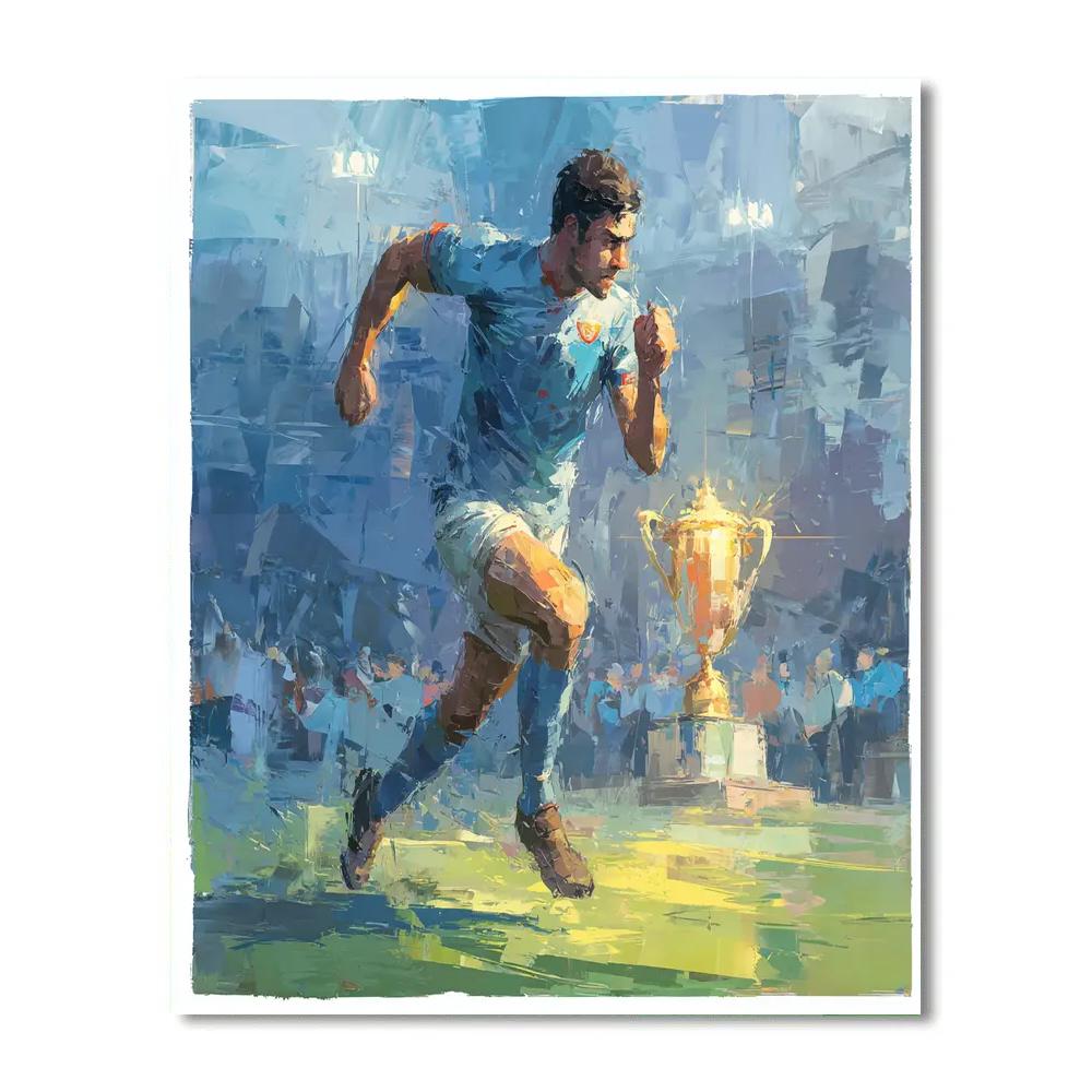 Uzbekistan Fifa 2026 Dawn Number painting