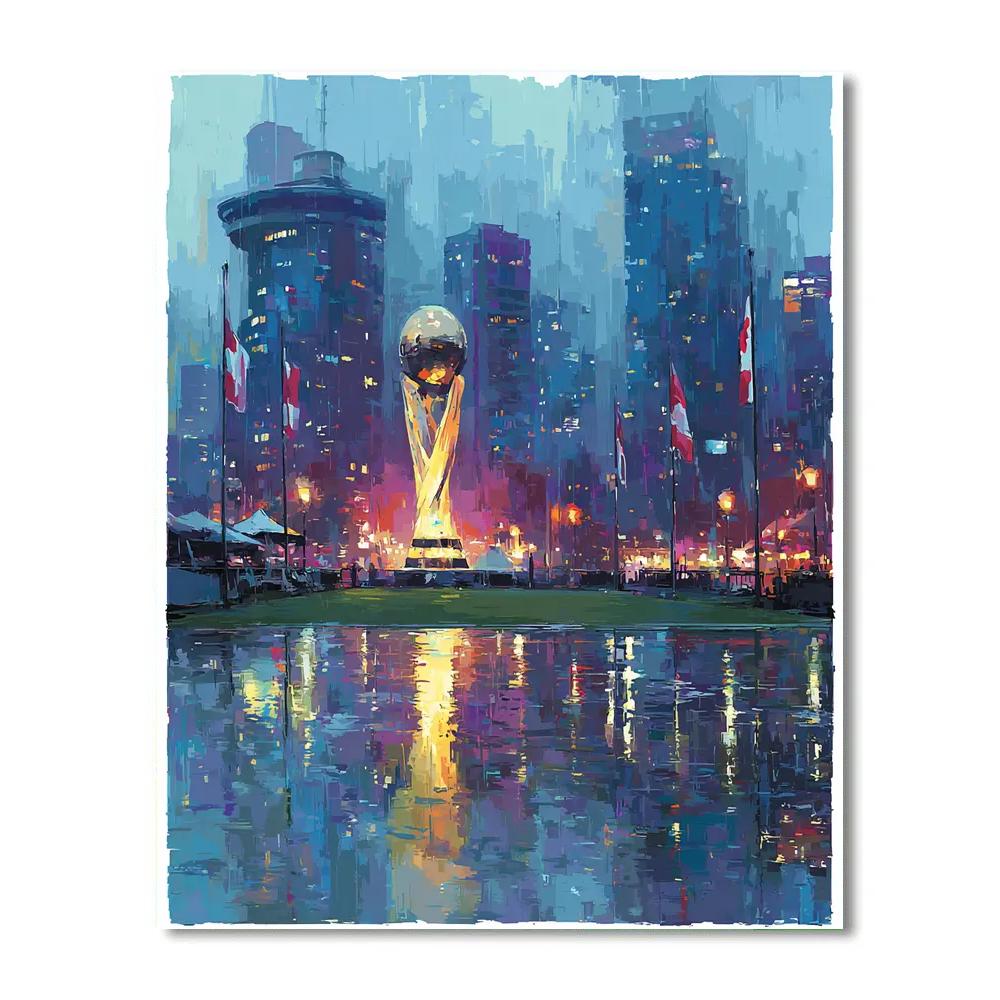 Seattle Fifa 2026 Rainlight Paint by numbers art
