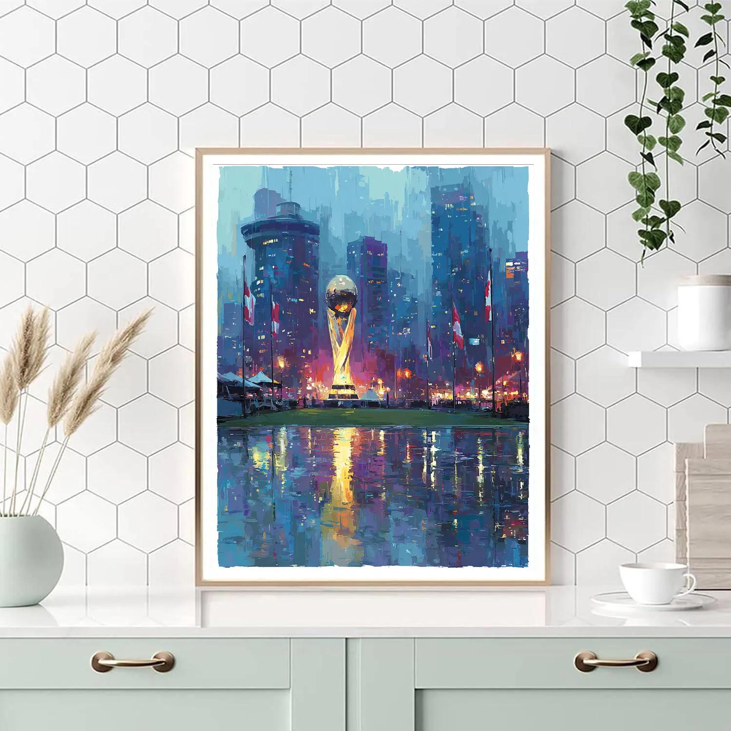 Seattle Fifa 2026 Rainlight Paint by numbers art