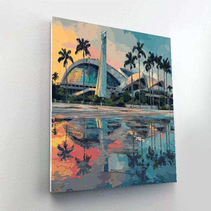 Miami Fifa 2026 Reflection DIY paint by numbers