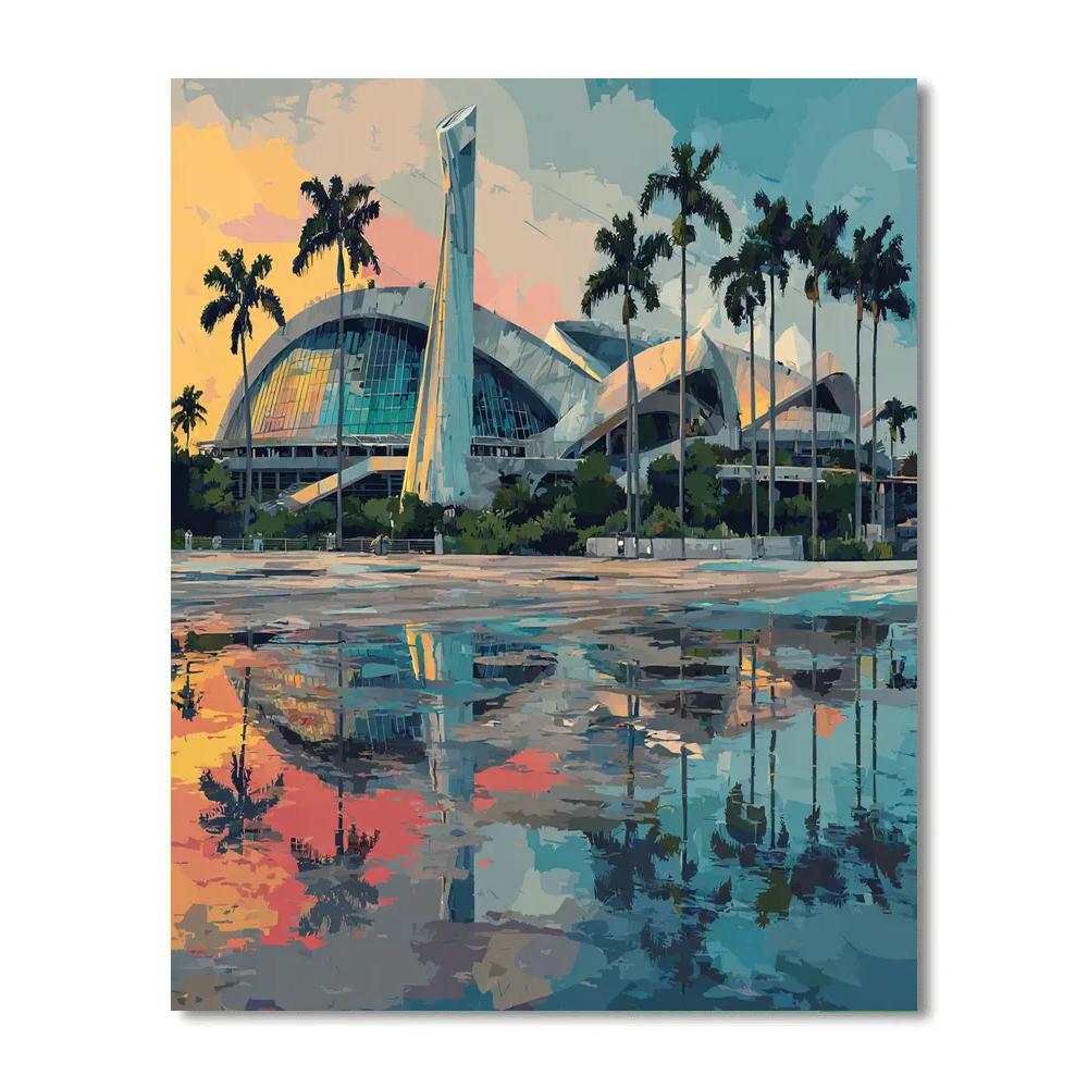 Miami Fifa 2026 Reflection DIY paint by numbers