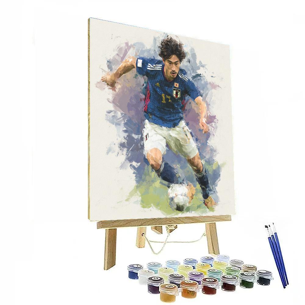Mitoma Fifa 2026 Blue paint by number