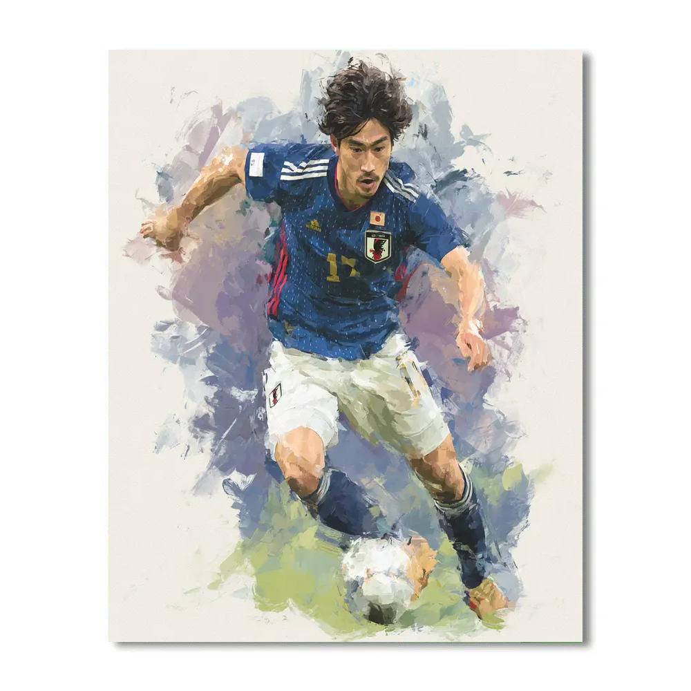 Mitoma Fifa 2026 Blue paint by number