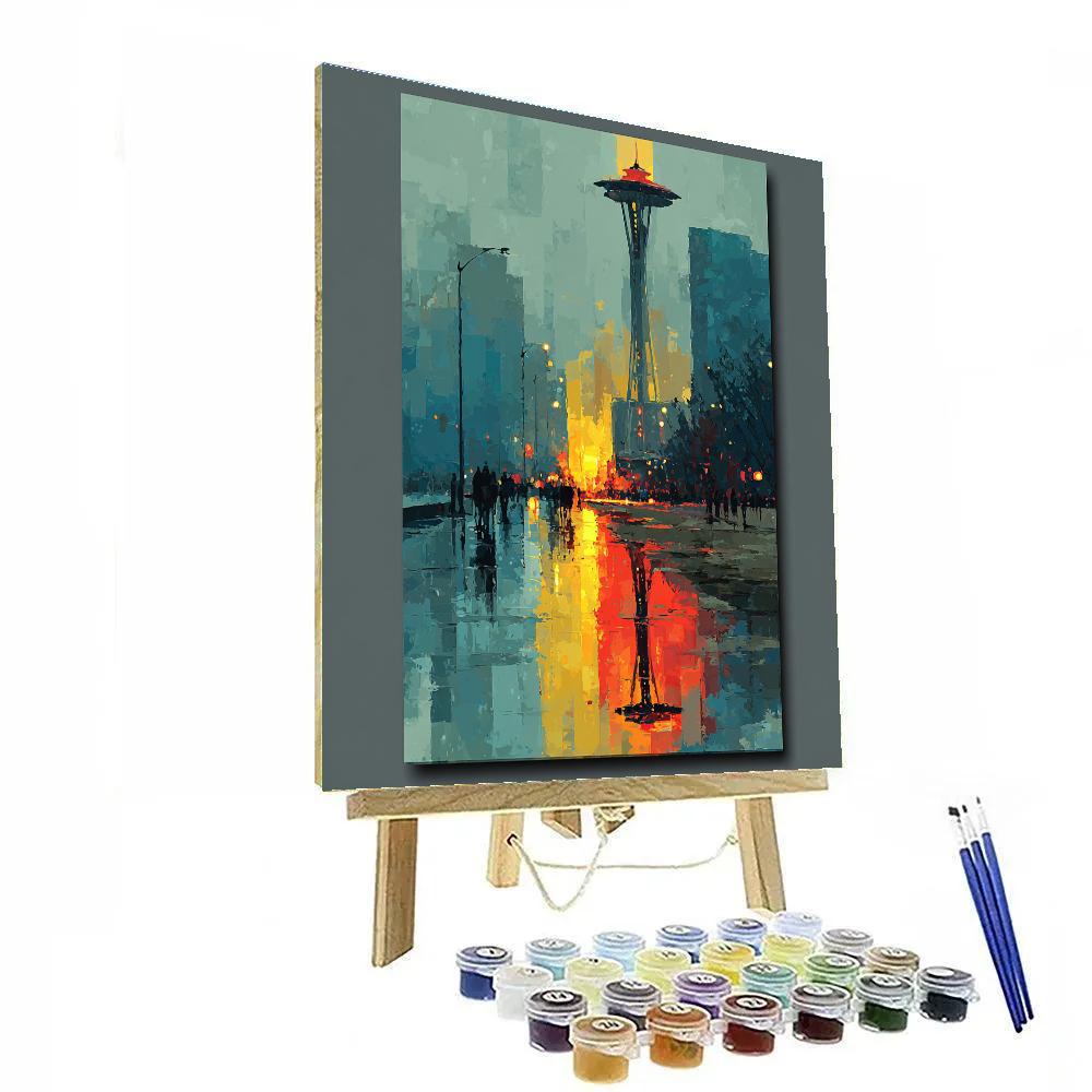 Seattle Fifa 2026 Rainlight Painting by numbers kit