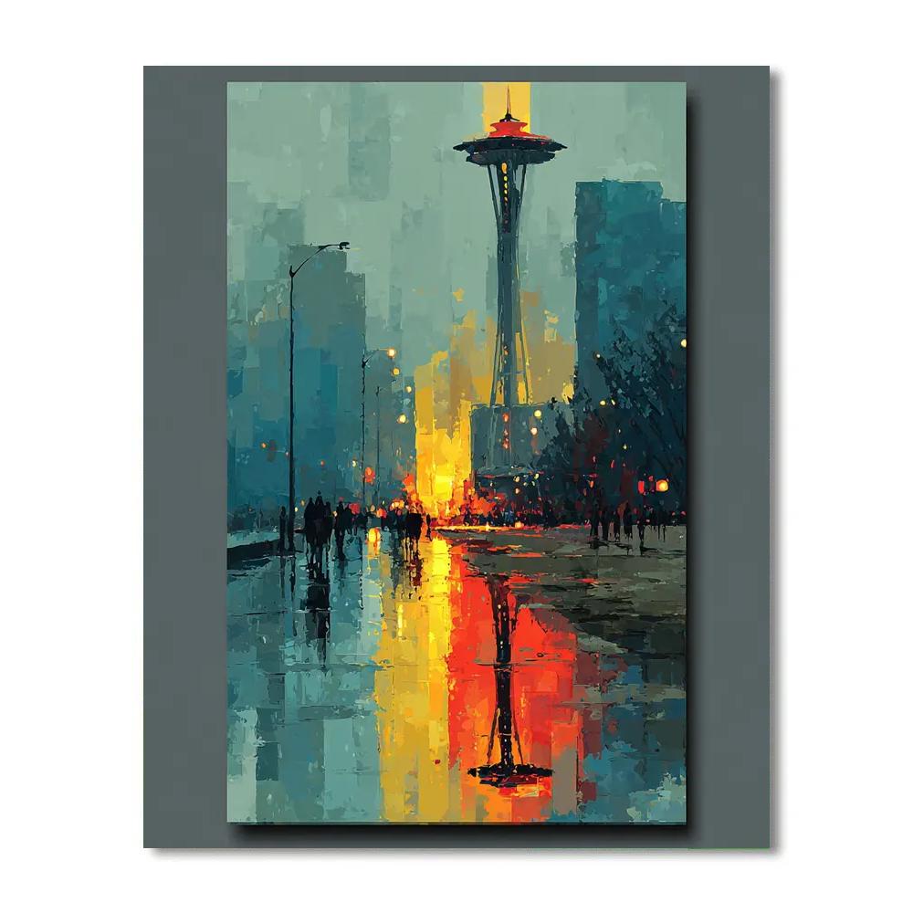 Seattle Fifa 2026 Rainlight Painting by numbers kit