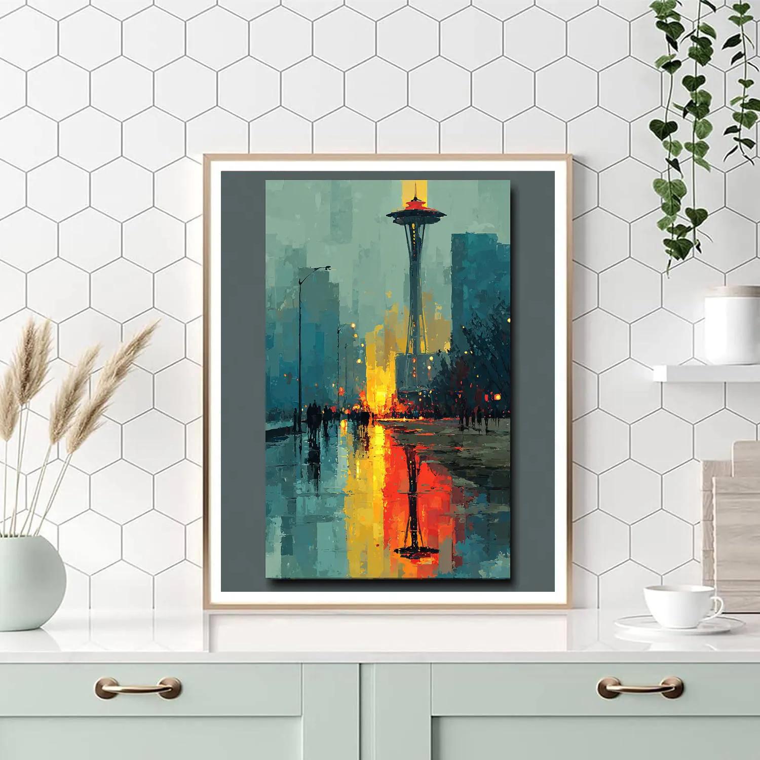 Seattle Fifa 2026 Rainlight Painting by numbers kit