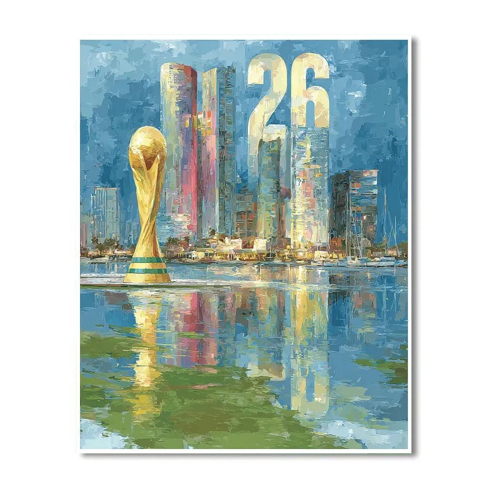 Miami Fifa 2026 Reflection Paint by numbers kits