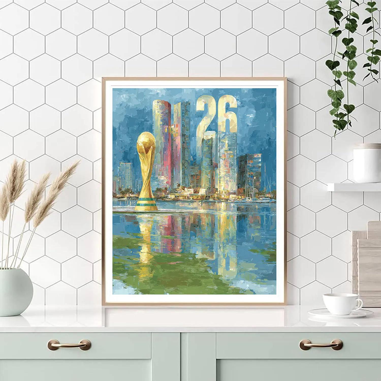 Miami Fifa 2026 Reflection Paint by numbers kits