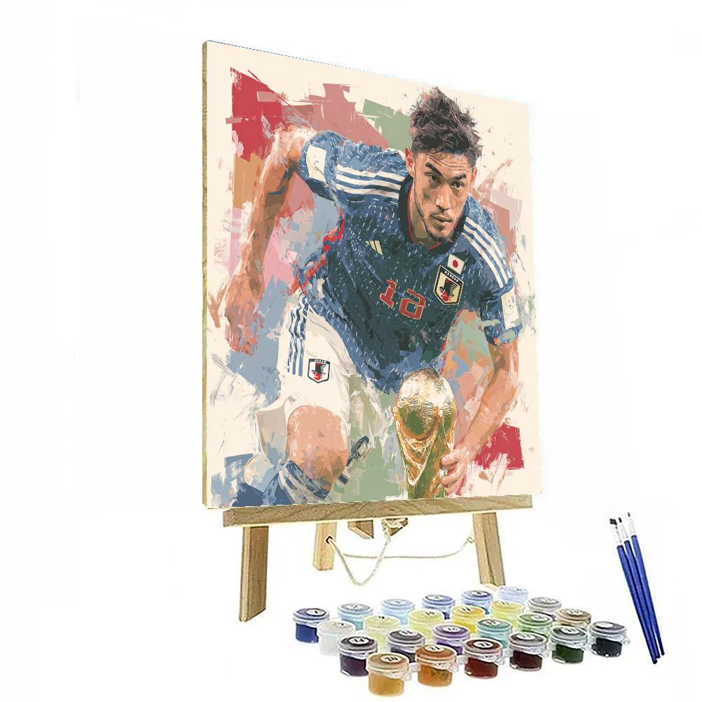 Mitoma Fifa 2026 Blue paint by number