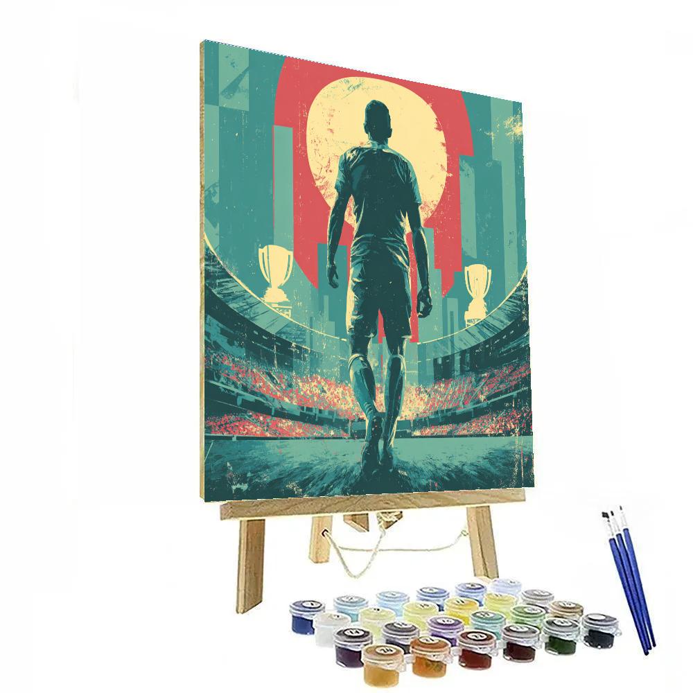 Uzbekistan Fifa 2026 Dawn Number painting