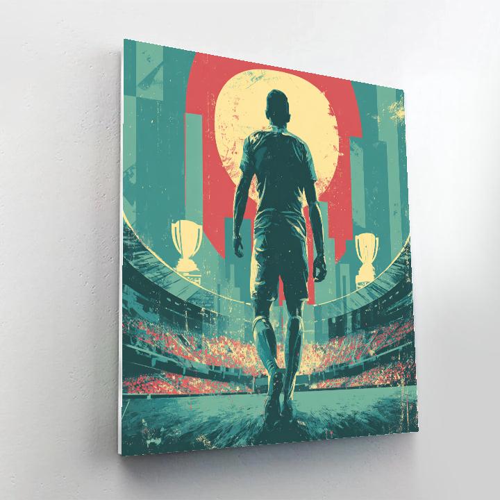 Uzbekistan Fifa 2026 Dawn Number painting