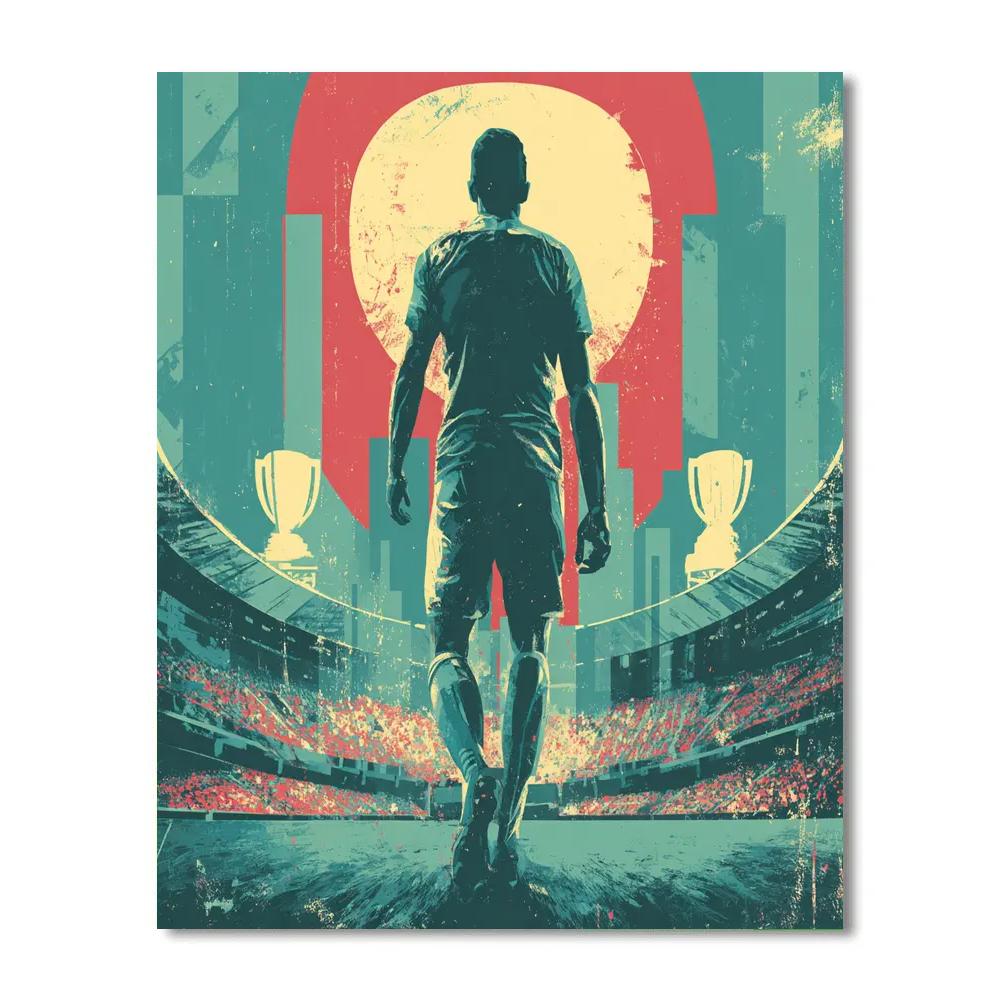 Uzbekistan Fifa 2026 Dawn Number painting