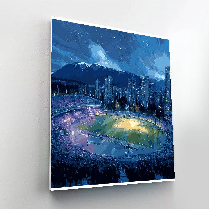 Vancouver Fifa 2026 Blue paint by number