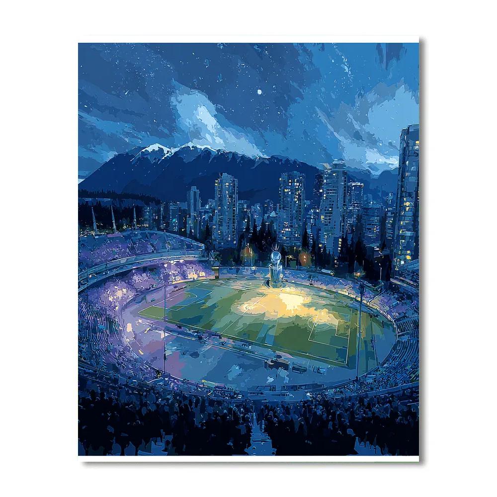 Vancouver Fifa 2026 Blue paint by number
