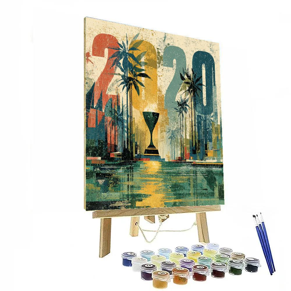 Miami Fifa 2026 Reflection Paint by numbers art