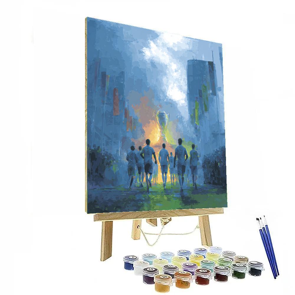 Uzbekistan Fifa 2026 Dawn Painting by numbers kit