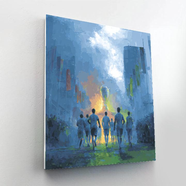 Uzbekistan Fifa 2026 Dawn Painting by numbers kit