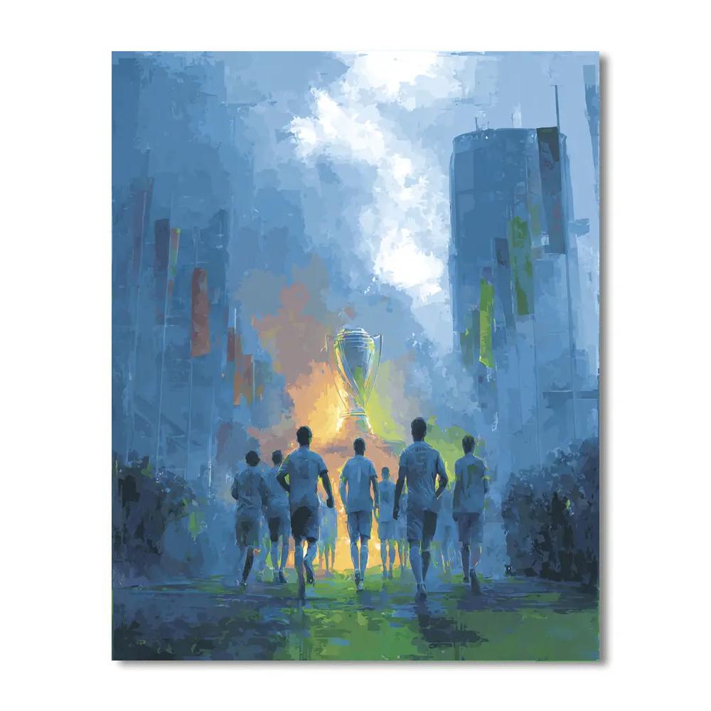 Uzbekistan Fifa 2026 Dawn Painting by numbers kit