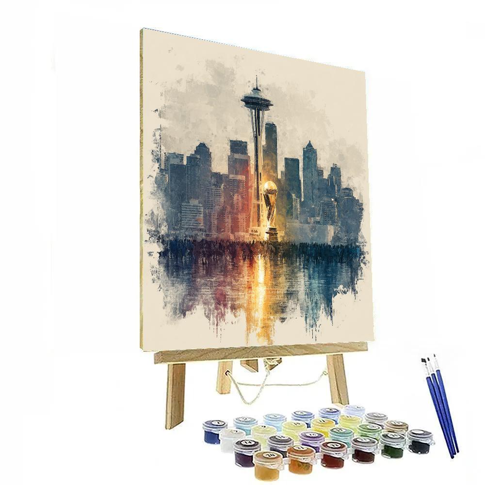 Seattle Fifa 2026 Rainlight Painting by numbers kit