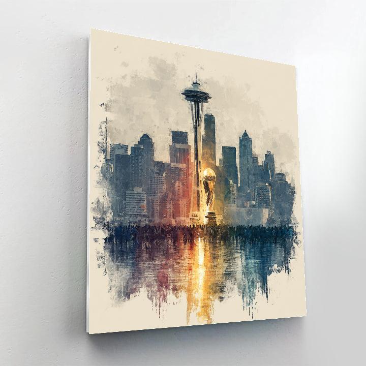 Seattle Fifa 2026 Rainlight Painting by numbers kit
