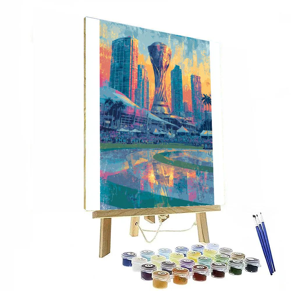 Miami Fifa 2026 Reflection Paint by numbers kits