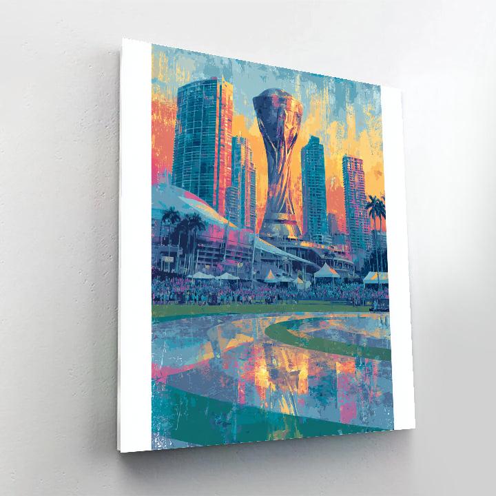 Miami Fifa 2026 Reflection Paint by numbers kits