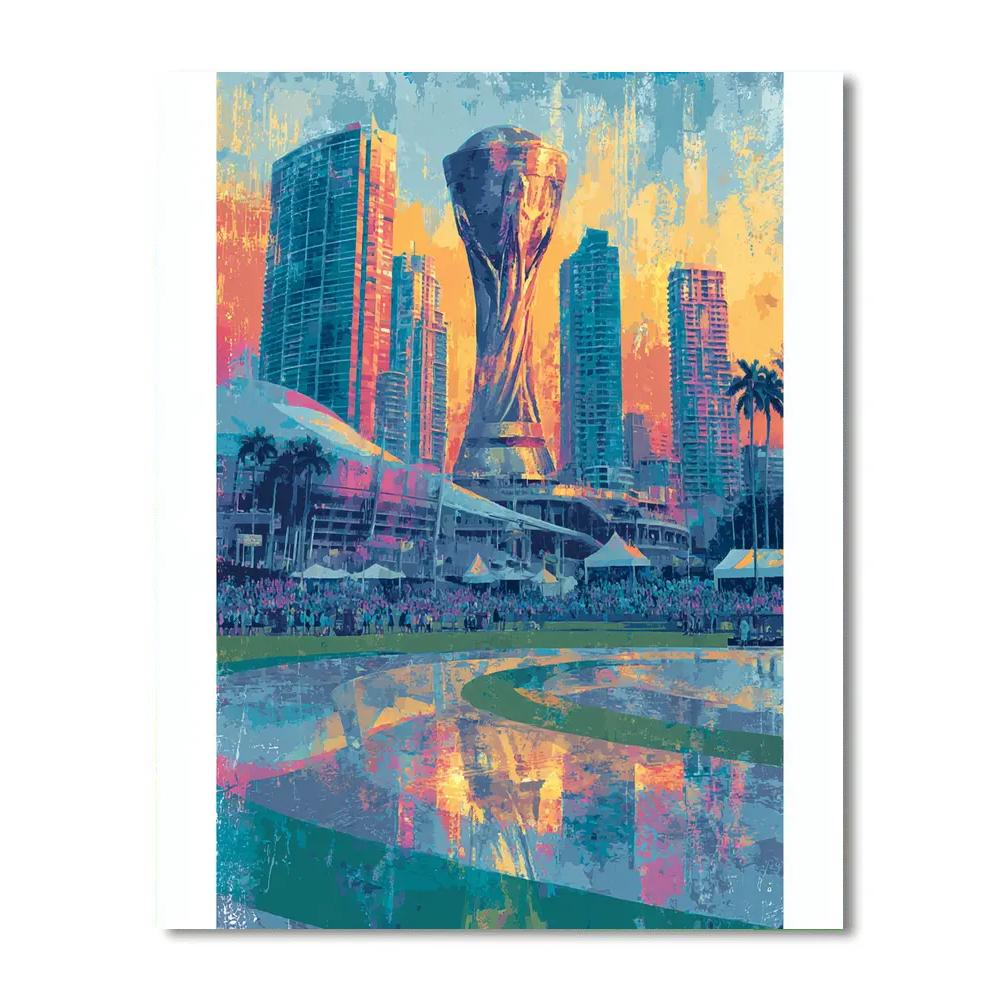 Miami Fifa 2026 Reflection Paint by numbers kits