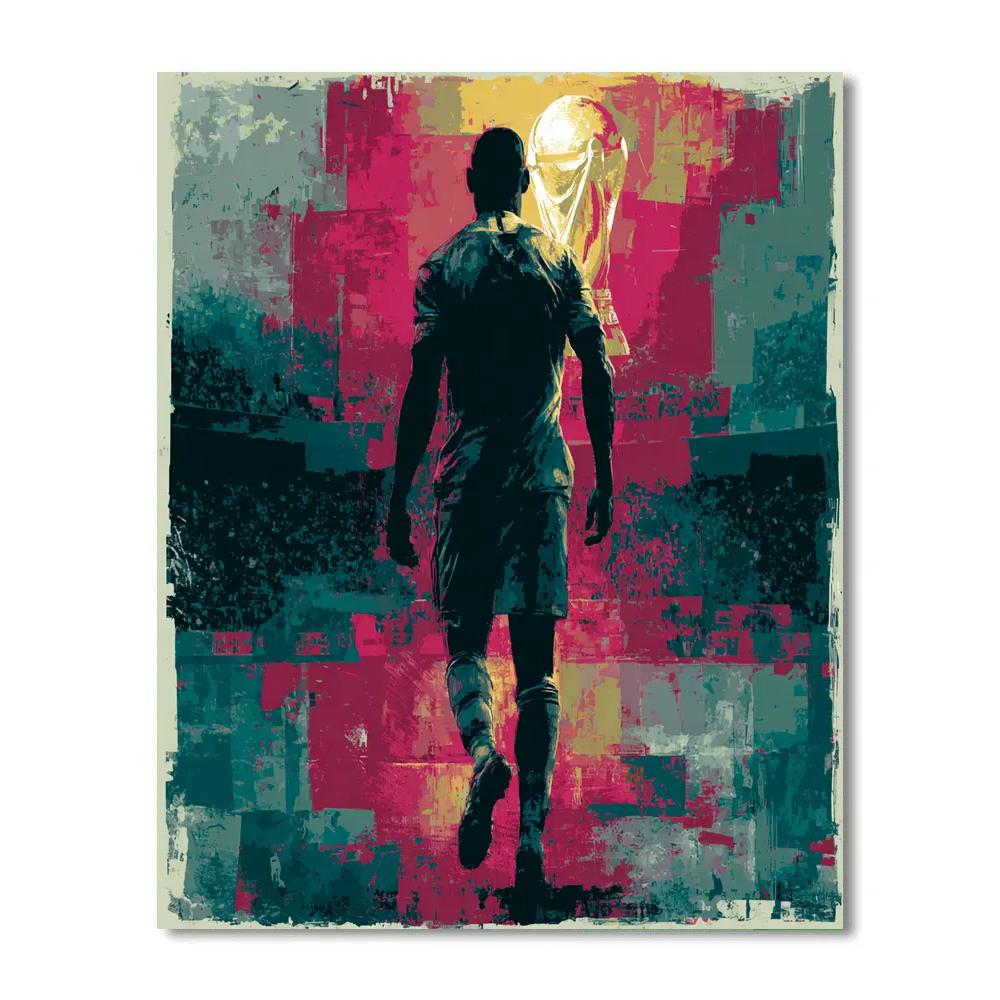 Fifa 2026 Jordan Red paint by numbers