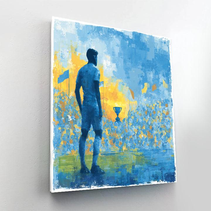 Curaçao Fifa 2026 Blue Paint by numbers art