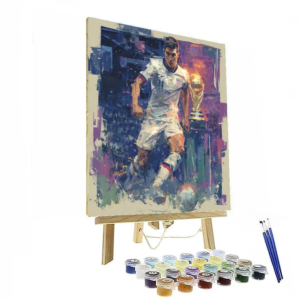 Fifa 2026 Pulisic Glow Paint by numbers kits