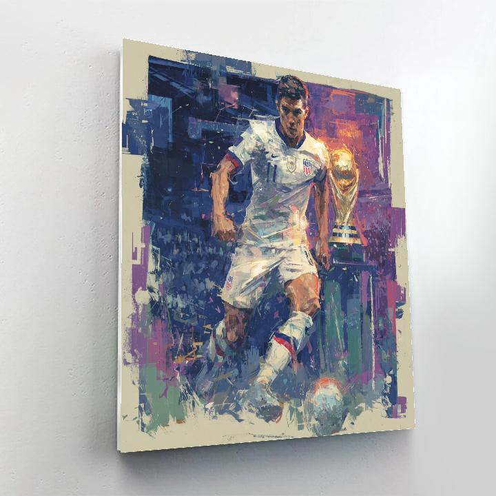 Fifa 2026 Pulisic Glow Paint by numbers kits