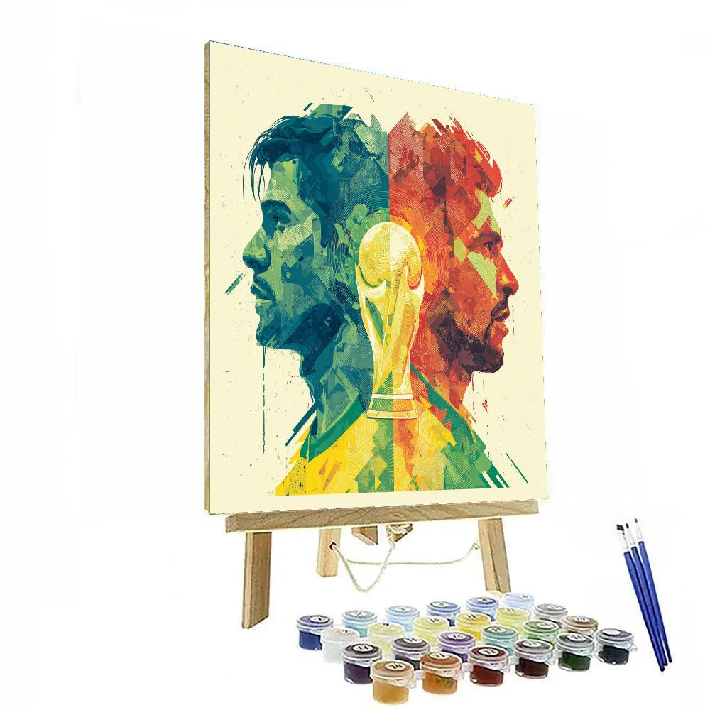 Fifa 2026 Brazil Vs Morocco DIY paint by numbers