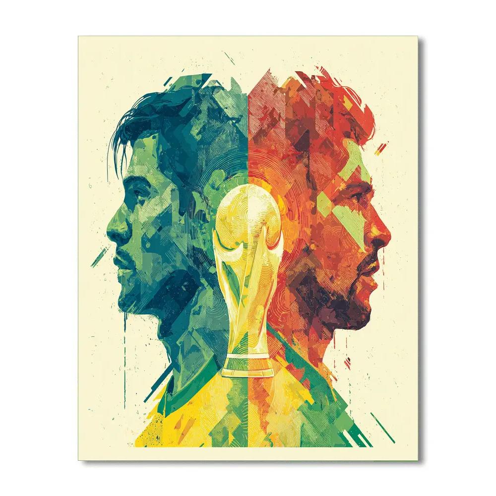 Fifa 2026 Brazil Vs Morocco DIY paint by numbers