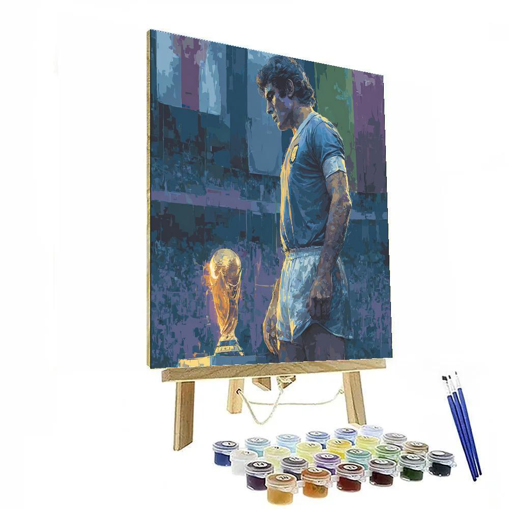 Buffon Fifa 2026 Gold Paint by numbers art