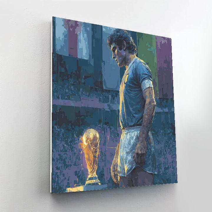 Buffon Fifa 2026 Gold Paint by numbers art