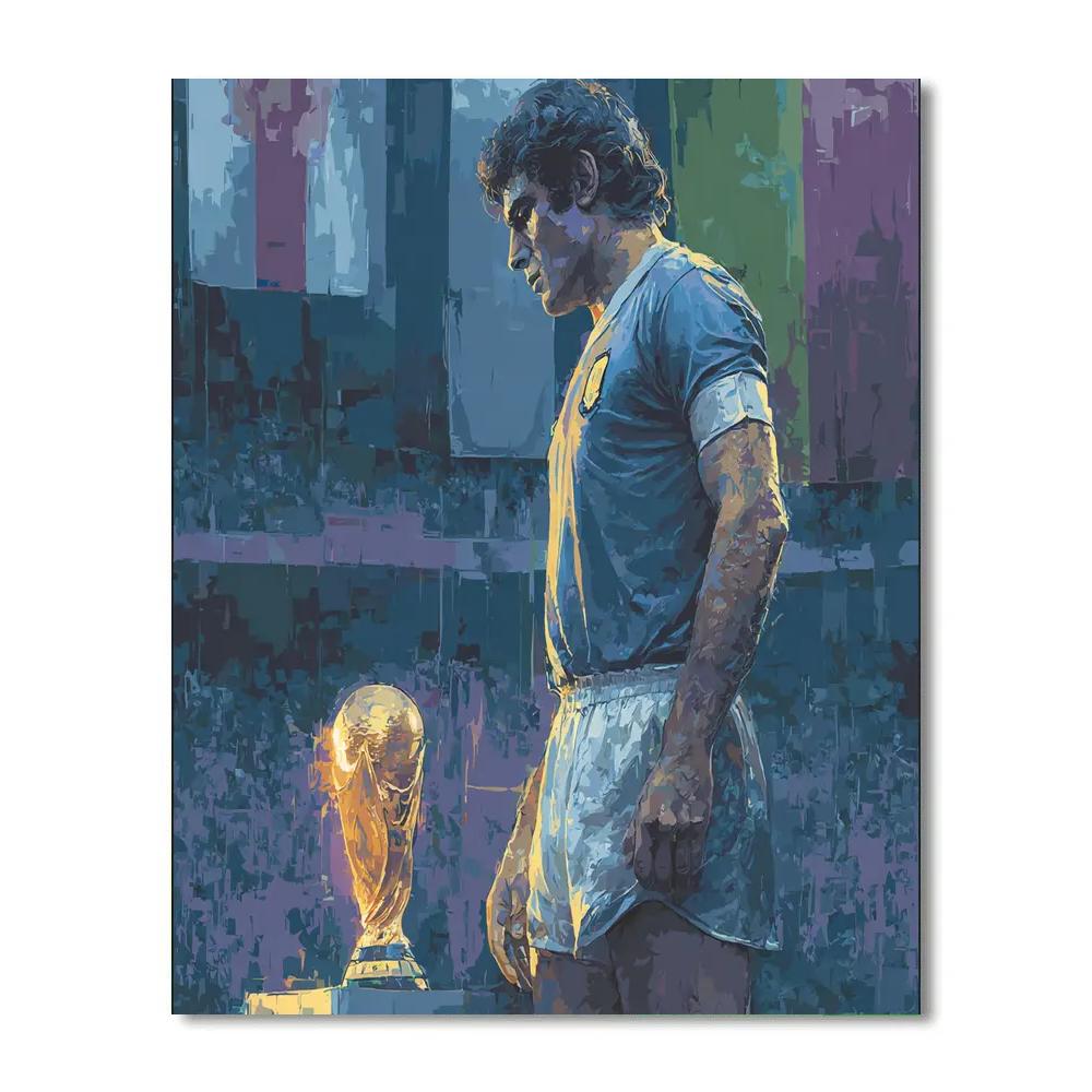Buffon Fifa 2026 Gold Paint by numbers art