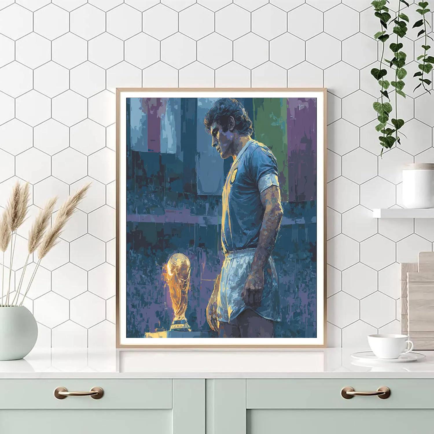Buffon Fifa 2026 Gold Paint by numbers art