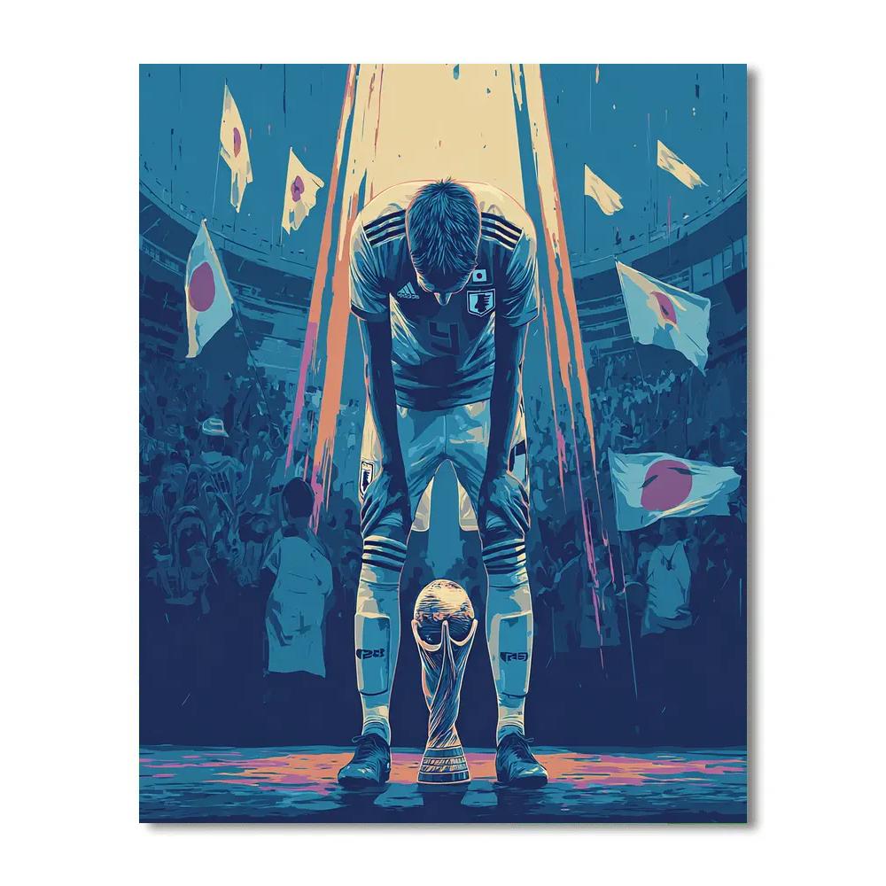 Japan Fifa 2026 Dawn Painting by numbers kit