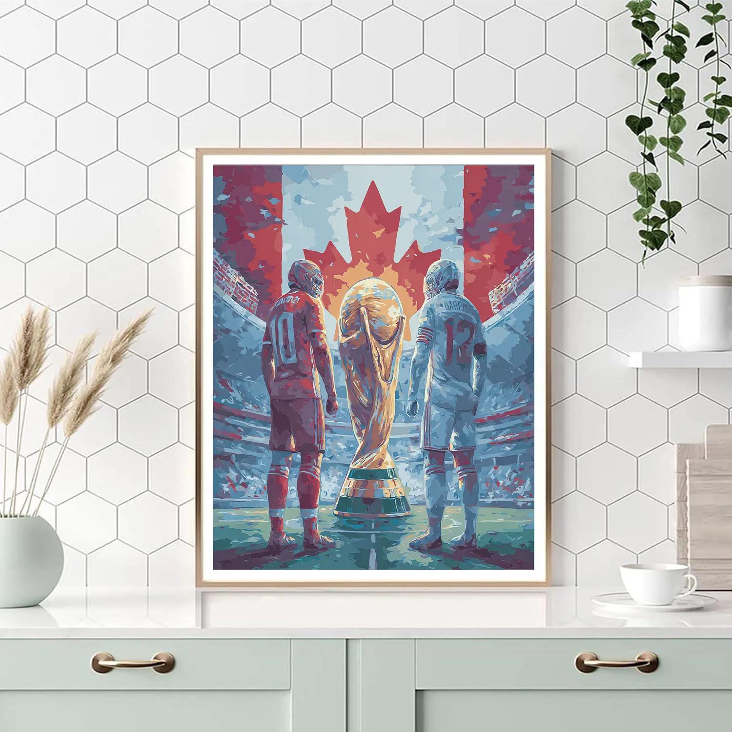 Fifa 2026 Canada Vs Switzerland Numbered painting kits