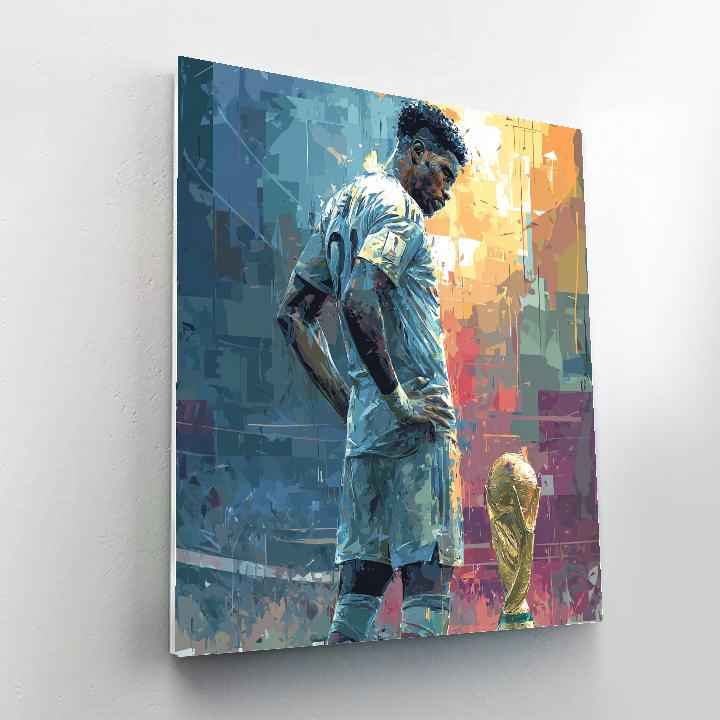 Salah Fifa 2026 Lights Number painting