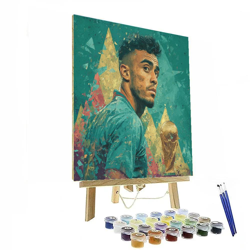 Fifa 2026 Hakimi Atlas paint by numbers