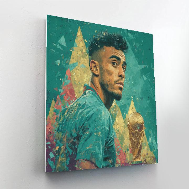 Fifa 2026 Hakimi Atlas paint by numbers